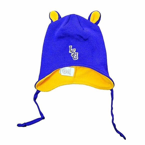🏈 47 Brand Toddler Purple and Yellow LSU Winter Hat 🏈 - Picture 1 of 4
